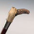 1913 British Antique Riding Crop with Antlers, 52cm