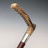 1913 British Antique Riding Crop with Antlers, 52cm