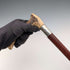 1913 British Antique Riding Crop with Antlers, 52cm