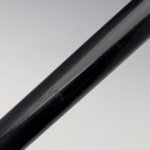 1902年 英国アンティーク ブラックシャフト ホーンハンドル 純銀装飾 ステッキ 90cm