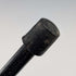 1902 British Antique Black Shaft Horn Handle Sterling Silver Decorated Walking Stick 90cm