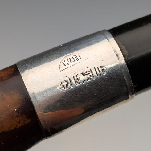 1901 British Antique Meersham Pipe by William Harrison, in case