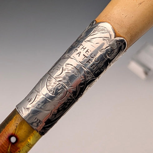 英国アンティーク 純銀装飾メシャムパイプ ケース入り