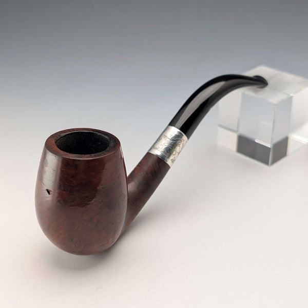 1898年 英国アンティーク 純銀装飾 エステートパイプ W H Newman Ltd ケース入り