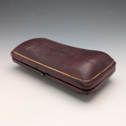 20世紀初頭 英国アンティーク 純銀装飾 エステートパイプペア Comoys ケース入り