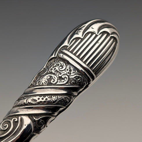 Circa 1900 British Antique Sterling Silver Handle Magnifying Glass