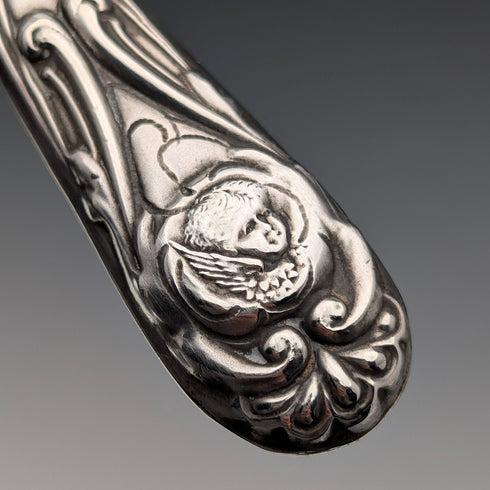 1909年 英国アンティーク 純銀装飾ハンドル ドレッシングブラシセット Levi&Salaman