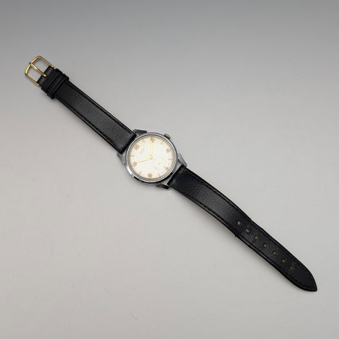 英國古董 JW Benson 男士機械腕錶,合金錶殼,15 鑽,走時良好