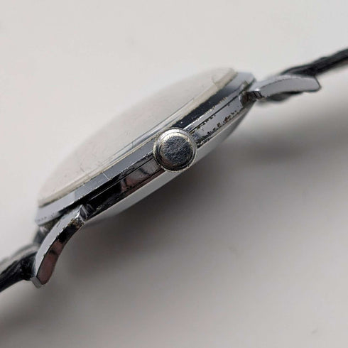British vintage JW Benson men's mechanical wristwatch with alloy case, 15 jewels, in good working order