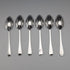 1897 British Antique Sterling Silver Teaspoons, Set of 6, 60g, Josiah Williams, with Case