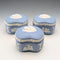 British Vintage Wedgwood Jasperware Bean-Shaped Box Trio