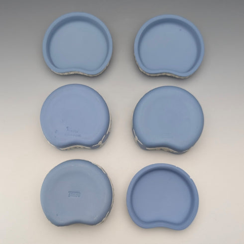 British Vintage Wedgwood Jasperware Bean-Shaped Box Trio