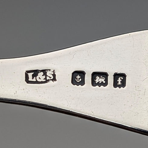 1905年 英国アンティーク 純銀製 ティーキャディースプーン 14.2g Levi&Salaman