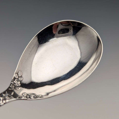 1905 British Antique Sterling Silver Tea Caddy Spoon, 14.2g, Levi & Salaman