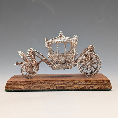 1977年英國純銀鍍金馬車模型,72克,Toye, Kenning & Spencer出品,原廠盒