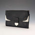 1933 British Vintage Sterling Silver Tri-fold Wallet in Black Leather by B&T