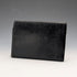 1933 British Vintage Sterling Silver Tri-fold Wallet in Black Leather by B&T