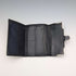 1933 British Vintage Sterling Silver Tri-fold Wallet in Black Leather by B&T