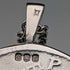 British Vintage Sterling Silver Ancient Roman Coin Replica Pendant with Sterling Silver Necklace, 28g Total
