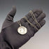 British Vintage Sterling Silver Ancient Roman Coin Replica Pendant with Sterling Silver Necklace, 28g Total