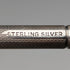 Vintage sterling silver small ballpoint pen in paper box