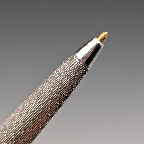 1977 British Vintage Sterling Silver Ballpoint Pen William Manton in Paper Box