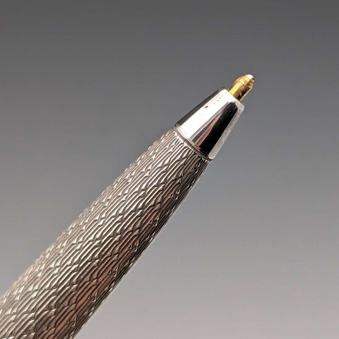 1977 British Vintage Sterling Silver Ballpoint Pen William Manton in Paper Box