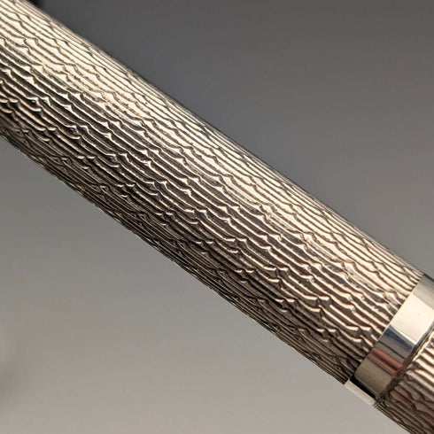 1977 British Vintage Sterling Silver Ballpoint Pen William Manton in Paper Box