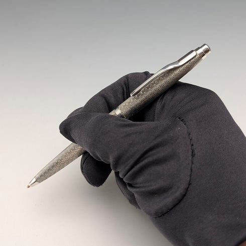 1977 British Vintage Sterling Silver Ballpoint Pen William Manton in Paper Box