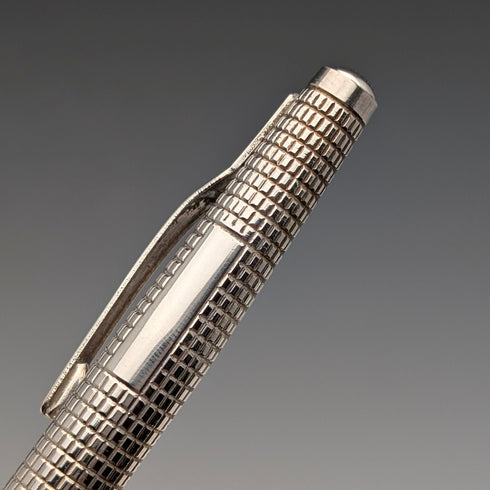 1984 British Vintage Sterling Silver Ballpoint Pen William Manton in Paper Box