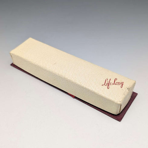 British Vintage Lifelong Sterling Silver Small Mechanical Pencil with Paper Box and Leaflet