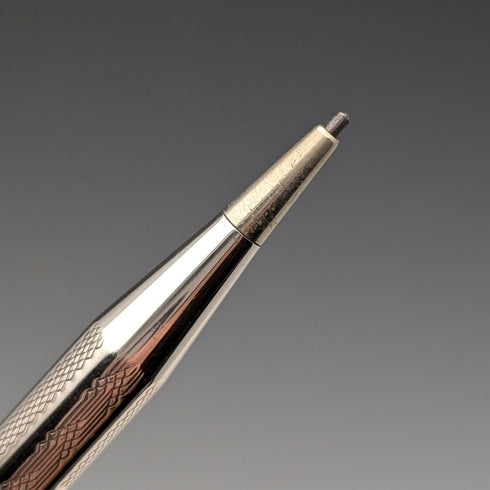 British Vintage Lifelong Sterling Silver Small Mechanical Pencil with Paper Box and Leaflet