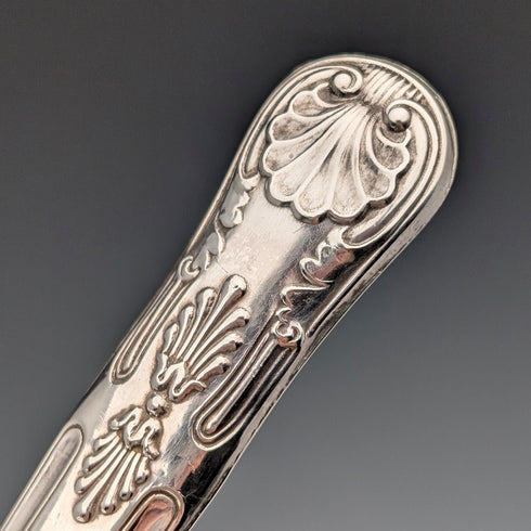 1969年 英国ヴィンテージ 純銀ハンドル ティーカトラリー 6ペア John Lodge ケース入