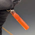 Antique orange amber cross pendant with necklace chain