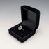 Vintage Gold-Plated Sterling Silver Quartz Ring (Sizes 16-17)
