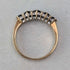 1991 British Vintage K9 Gold Sapphire & Zirconia Ring (Japanese size 12)