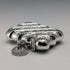 1895 British Antique Sterling Silver Vesta Case, 36g, with 1919 Coin, Thomas Hayes