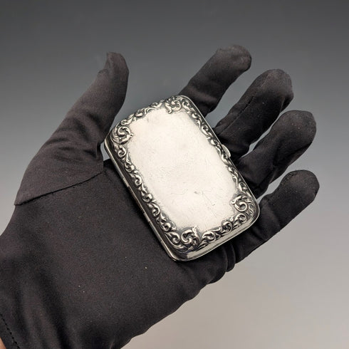 Early 20th Century American Antique Sterling Silver Cigarette Case, 49g