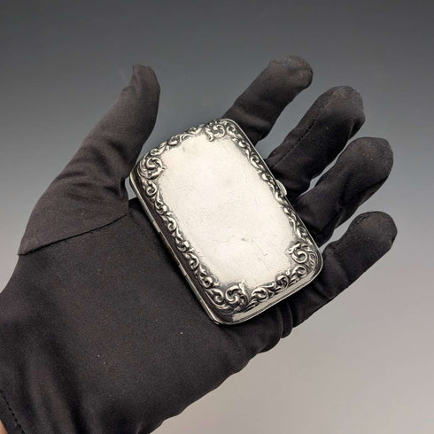 Early 20th Century American Antique Sterling Silver Cigarette Case, 49g