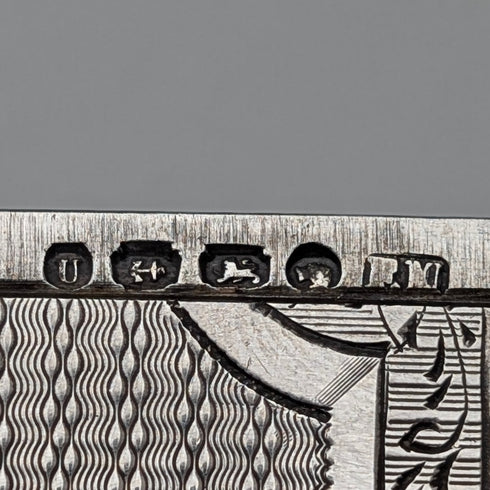 1869年 英国アンティーク 純銀製カードケース 56g ボックス入 Frederick Marson