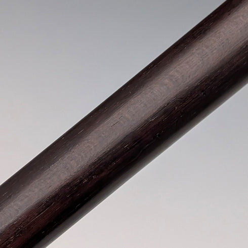 1880年英國古董棕色桿純銀圓頭手柄手杖,長83厘米