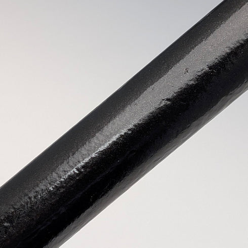 1911年英國古董黑軸純銀鹿角L型手柄手杖,77厘米