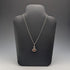 Vintage sterling silver honey amber pendant with sterling silver chain
