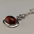 Vintage sterling silver honey amber pendant with sterling silver chain