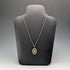 British Vintage Wedgwood Sterling Silver and Black Jasper Pendant with Sterling Silver Chain