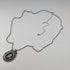 British Vintage Wedgwood Sterling Silver and Black Jasper Pendant with Sterling Silver Chain