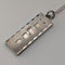 1977 British Vintage Sterling Silver Jubilee Ingot Pendant with Sterling Silver Chain, 30.3g Total