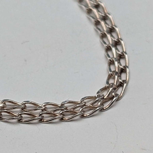 1977 British Vintage Sterling Silver Jubilee Ingot Pendant with Sterling Silver Chain, 30.3g Total
