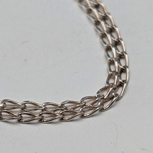 1977 British Vintage Sterling Silver Jubilee Ingot Pendant with Sterling Silver Chain, 30.3g Total