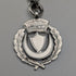 Circa 1922 British Antique Sterling Silver Albert Chain, 60g, Semi-Silver Medal Fob